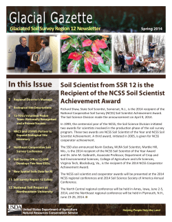 SSR 12 Newsletter - Natural Resources Conservation Service
