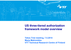 US three-tiered authorization framework model overview