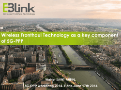 EBlink 5G-PPP positioning