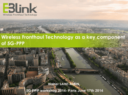 EBlink 5G-PPP positioning