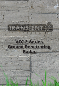 VIY®3 Series Ground Penetrating Radar