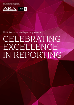 CELEBRATING EXCELLENCE IN REPORTING