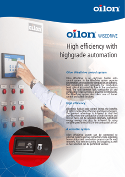Oilon WiseDrive control systems