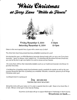 Download flyer - Torry Lane Mille de Fleurs