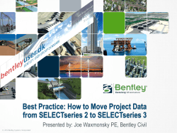 Best Practice: How to Move Project Data from