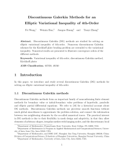 Discontinuous Galerkin Methods for an Elliptic