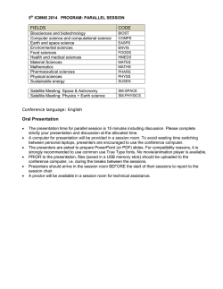 FIELDS CODE Oral Presentation