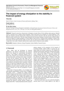 The impact of energy dissipation to the stability in financial system