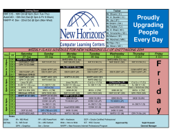 Download NH CTG Class Schedule from 27th Sep