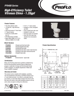 High-Efficiency Toilet Vitreous China