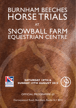 Burnham Beeches Horse Trials 2012
