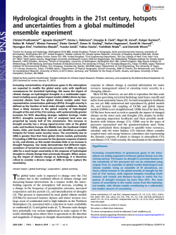 Hydrological droughts in the 21st century, hotspots and uncertainties