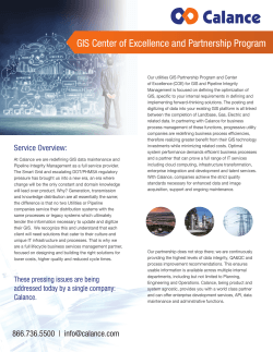 GIS Center of Excellence and Partnership Program