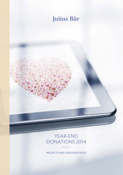 Donation Booklet 2014