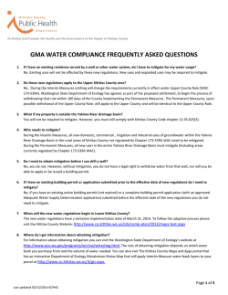 GMA Water Compliance FAQs - Kittitas County Government