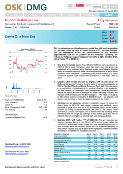 GuocoLeisure (GLL SP) - DMG-Research:Let our expertise work for