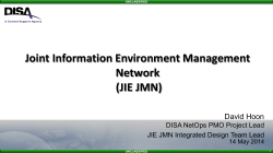 Joint Information Environment Management Network (JIE JMN)