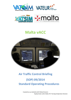 Malta vACC Air Traffic Control Briefing
