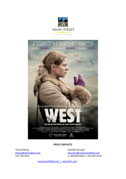 press kit - WEST film