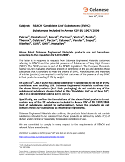 CEM Declaration SVHC,Annex XIV_June 16 2014 g