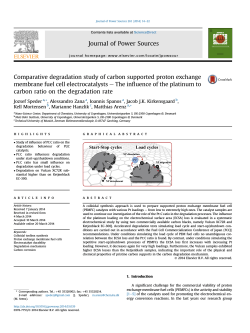 Comparative degradation study of carbon supported proton