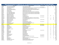 GMS Industrial Supply, Inc. MSRP Price List &middot; For GSA and