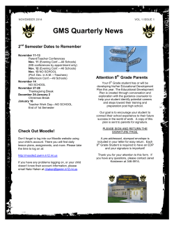 GMS Quarterly News