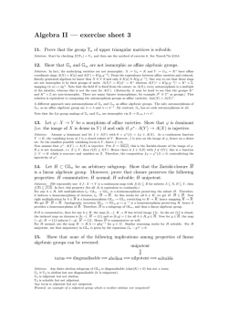 Algebra II — exercise sheet 3