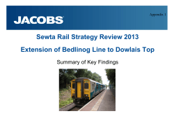 Extension of Bedlinog Line - Dowlais Park and Ride App 1