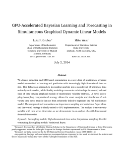 GPU-Accelerated Bayesian Learning and Forecasting in