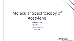 Molecular Spectroscopy of Acetylene