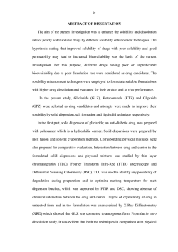 ix ABSTRACT OF DISSERTATION The aim of the