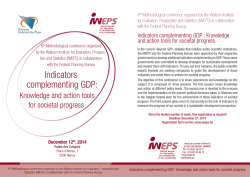 Indicators complementing GDP: