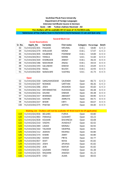 Intensive Certificate - department of foreign languages