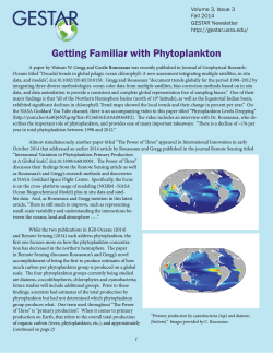 Newsletter: Fall 2014 - Goddard Earth Sciences Technology