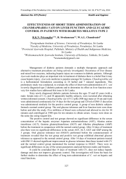 effectiveness of short term administration of chandraprabha vati on