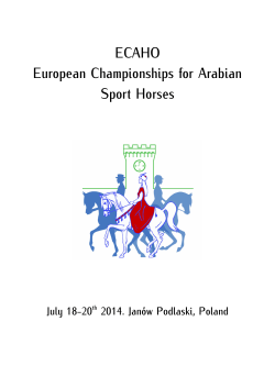 ECAHO European Championships for Arabian Sport Horses