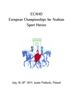 ECAHO European Championships for Arabian Sport Horses