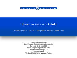 HHO 2014-11-07 Hitsien neliojuuriluokittelu