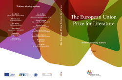 Anthology 2014 - European Union Prize for Literature