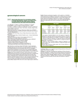 gynaecological cancers