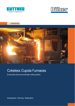 Cokeless Cupola Furnaces from Dueker