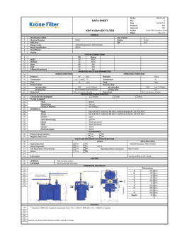 KDF-K DN 50 GR 3 - Duplex / change over filters