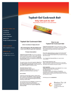 Information Technology Solutions Topbait Gel Cockroach Bait