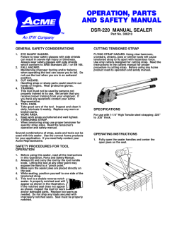 DSR-220 MANUAL SEALER