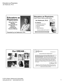 Educators as Physicians: Our DREAM