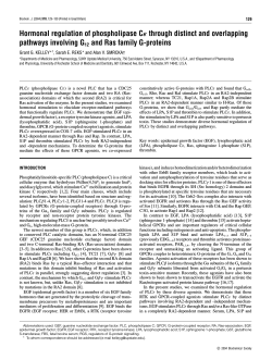 Hormonal regulation of phospholipase C&epsilon; through distinct and