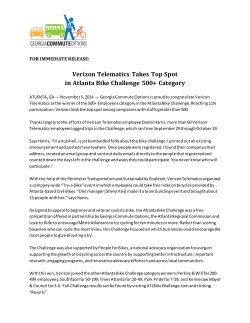 Atlanta Bike Challenge Winner is... Verizon Telematics!