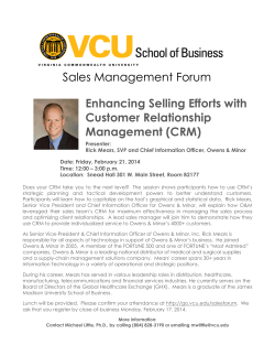 Sales Management Forum - VCU