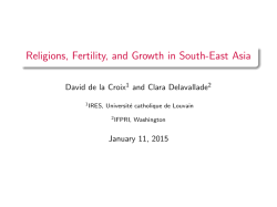 Religions, Fertility, and Growth in South-East Asia